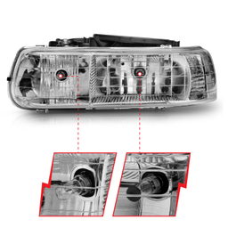 ANZO USA Crystal Headlight Set 111011, view 5