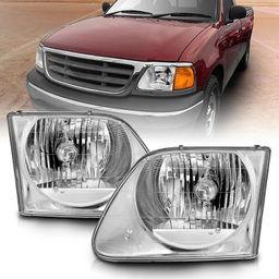 Crystal Headlight Set for Ford F-150 and Expedition, view 3 — ANZO USA 111030