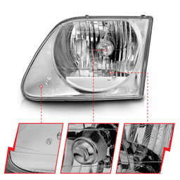 Crystal Headlight Set for Ford F-150 and Expedition, view 5 — ANZO USA 111030