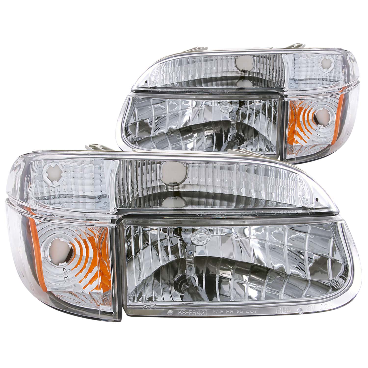 ANZO USA Crystal Headlight Set for Ford Explorer