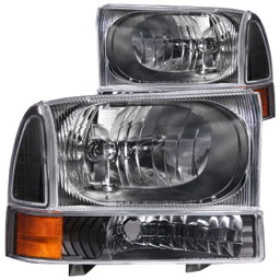 ANZO USA Crystal Headlight Set 111080