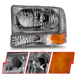 ANZO USA Crystal Headlight Set 111081, view 5