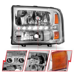 ANZO USA Crystal Headlight Set 111088, view 6