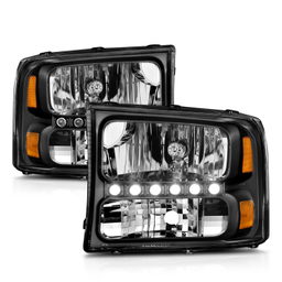 ANZO USA Crystal Headlight Set 111106, view 5