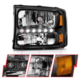 ANZO USA Crystal Headlight Set 111106, view 6