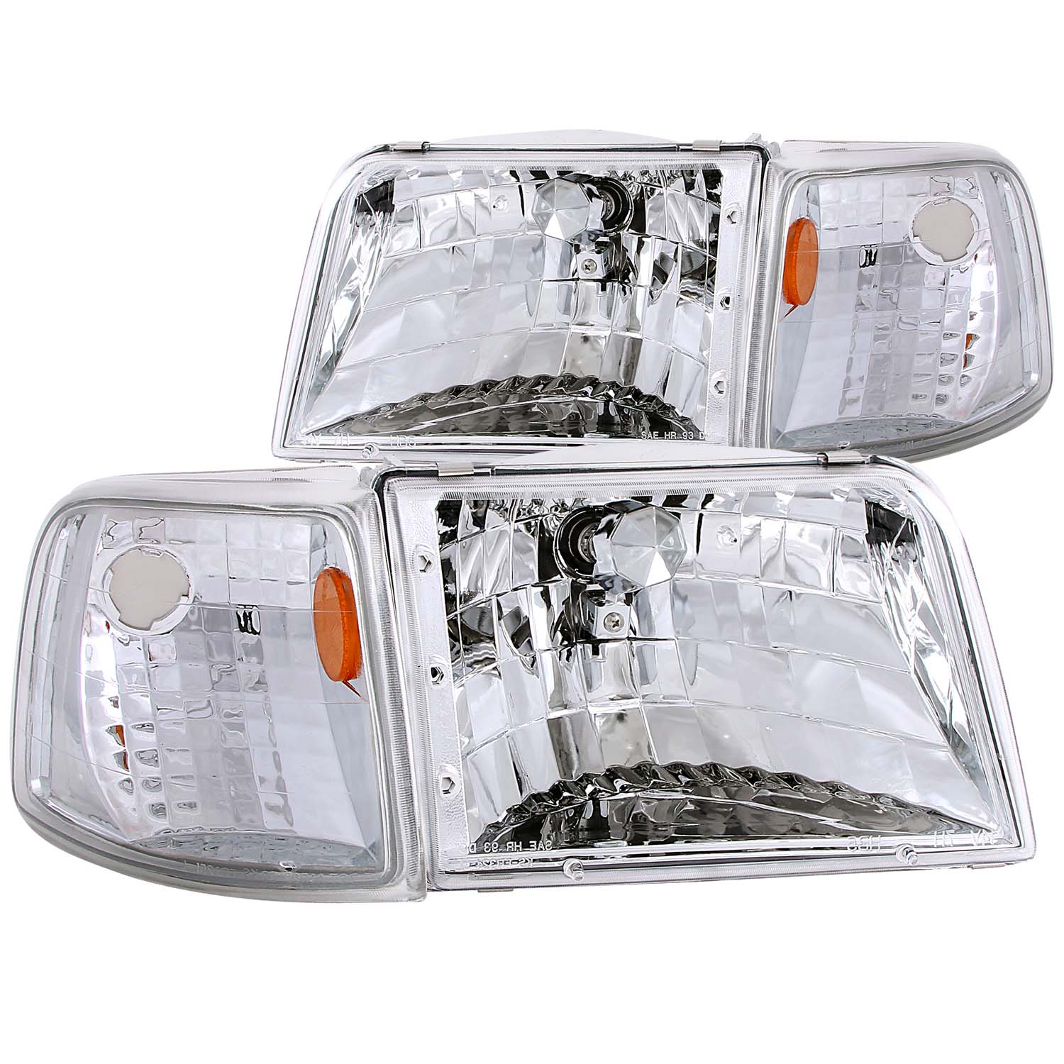 ANZO USA Crystal Headlight Set for Ford Ranger