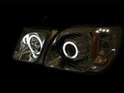 Projector Headlight Set with Halo for Lexus LX470 (1998-2007), view 2, ANZO USA 111169