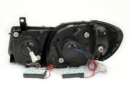 Projector Headlight Set with Halo for Lexus LX470 (1998-2007), view 3, ANZO USA 111169