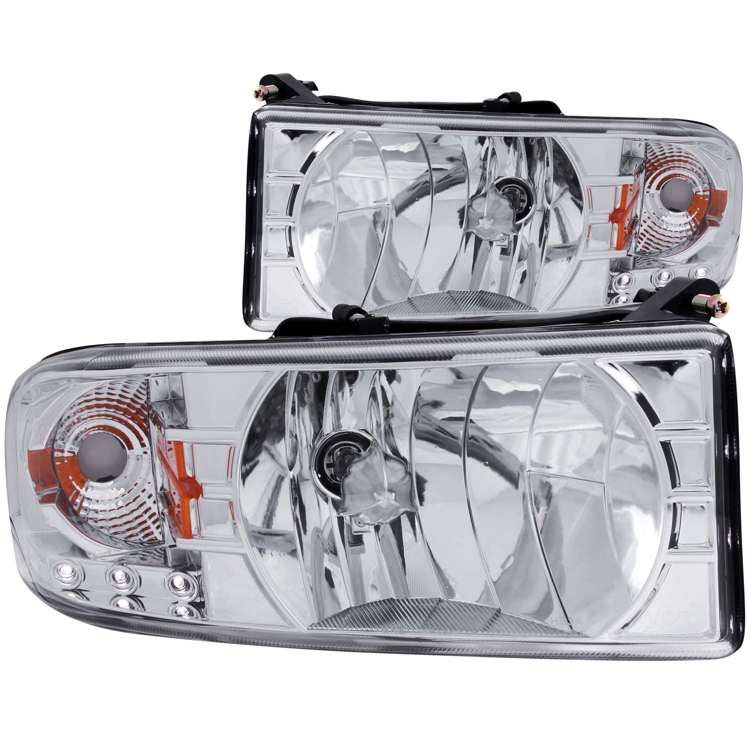ANZO USA Crystal Headlight Set for Dodge Ram