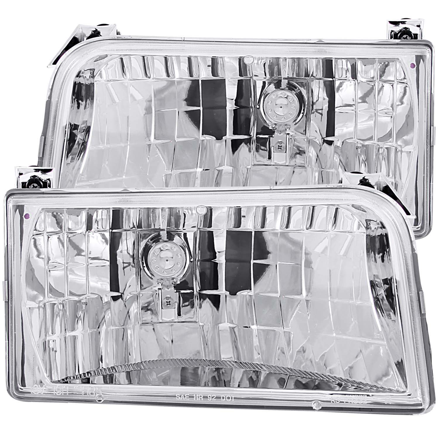 ANZO USA Crystal Headlight Set for Ford Bronco & F-Series