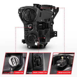 Projector Headlight Set for Ford F-150 (2015-2017), view 5, ANZO USA 111357