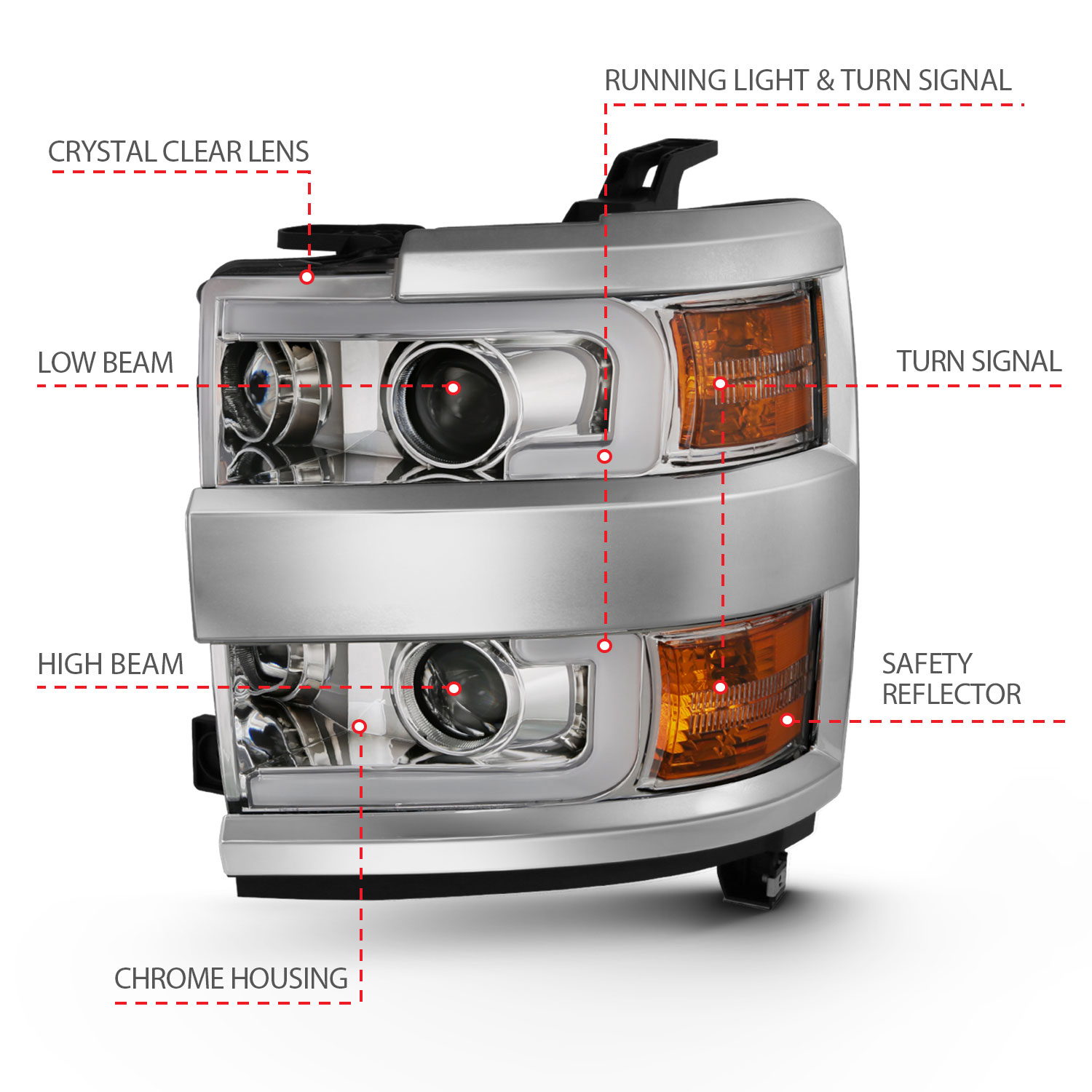 ANZO USA ANZO USA Projector Headlight Set 111360
