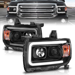 Projector Headlight Set for GMC Canyon (2015-2022), view 2, ANZO USA 111381
