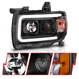 Projector Headlight Set for GMC Canyon (2015-2022), view 6, ANZO USA 111381