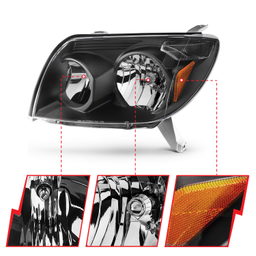 Crystal Headlights for Toyota 4Runner (2003-2005), view 4, ANZO USA 111394