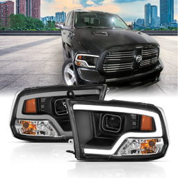 Projector Headlights for Dodge Ram & Ram 1500 (2009-2023), view 2, ANZO USA 111404