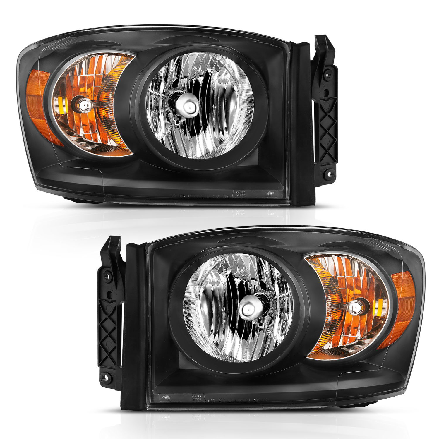 ANZO USA Crystal Headlights for Dodge Ram