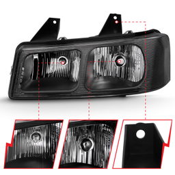 Crystal Headlights for Chevrolet Express & GMC Savana, view 2, ANZO USA 111474