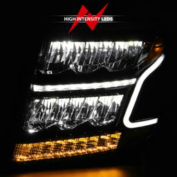 LED Crystal Headlights for Chevrolet Tahoe & Suburban, view 2 — ANZO USA 111478