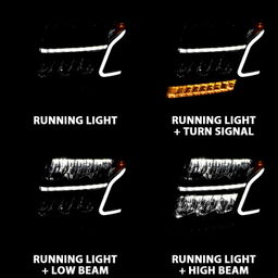 LED Crystal Headlights for Chevrolet Tahoe & Suburban, view 6 — ANZO USA 111478