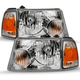 Crystal Headlight for Ford Ranger (2001-2011), view 2, ANZO USA 111484
