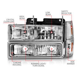 ANZO USA Crystal Headlight 111506, view 4