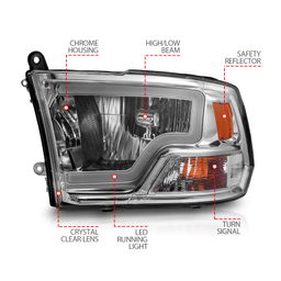 ANZO USA Crystal Headlight 111516, view 3