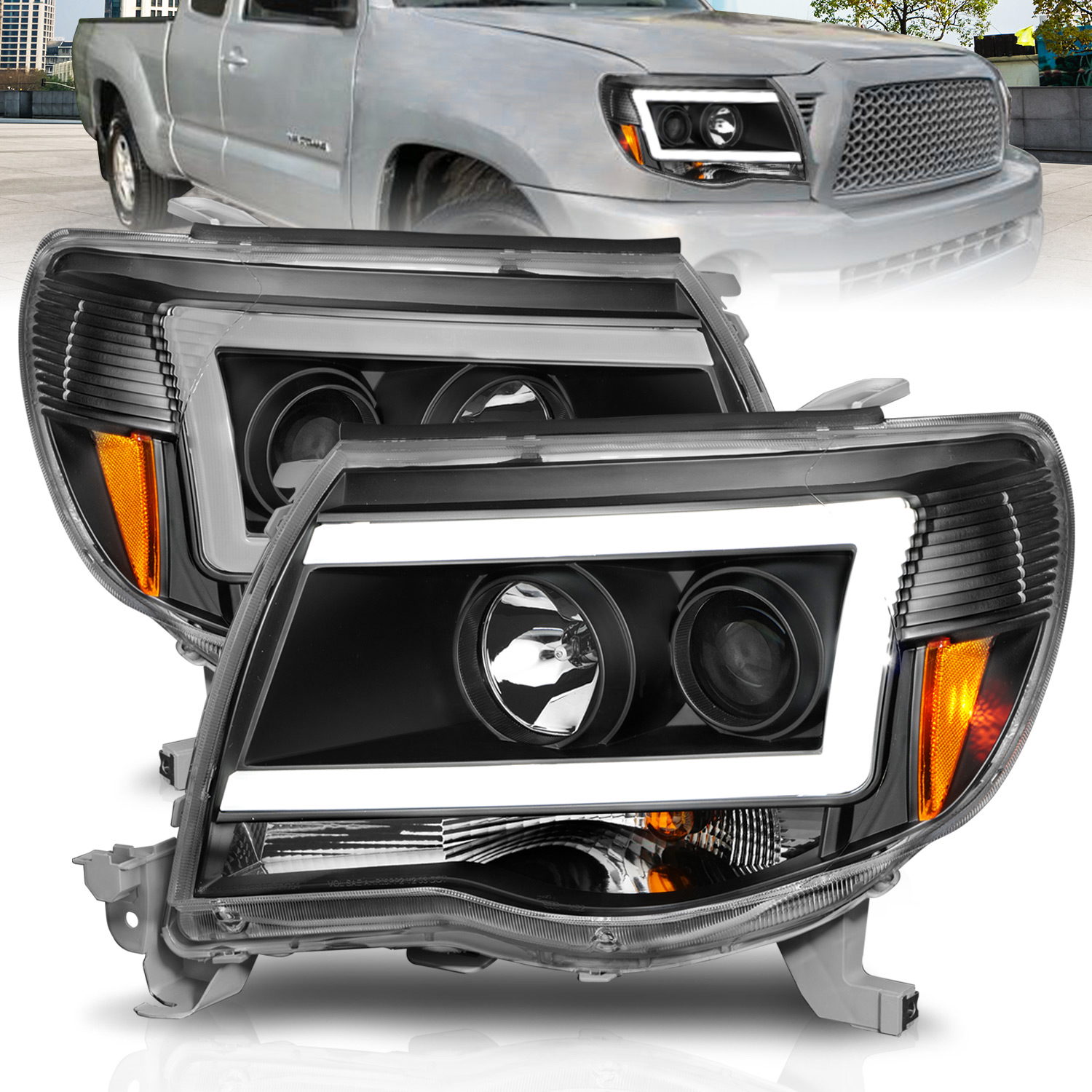 ANZO USA Projector Headlight for Toyota Tacoma
