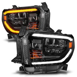 LED Crystal Headlight for Toyota Tundra (2014-2017), view 2, ANZO USA 111531