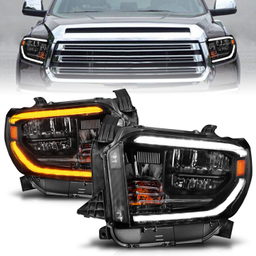 LED Crystal Headlight for Toyota Tundra (2014-2017), ANZO USA 111531