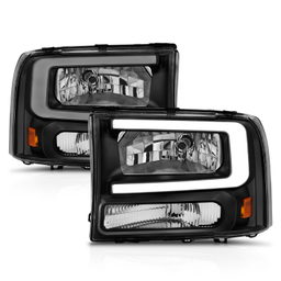 Crystal Headlight for Ford Super Duty & Excursion (1999-2004), view 2, ANZO USA 111549