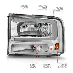 ANZO USA Crystal Headlight 111550, view 4