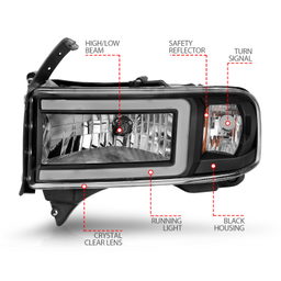 ANZO USA Crystal Headlight 111554, view 4