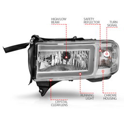 ANZO USA Crystal Headlight 111555, view 4