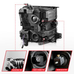 ANZO USA LED Projector Headlight 111566-L, view 5