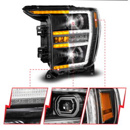 ANZO USA LED Projector Headlights 111594-L, view 5