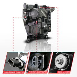 ANZO USA LED Projector Headlights 111594-R, view 6