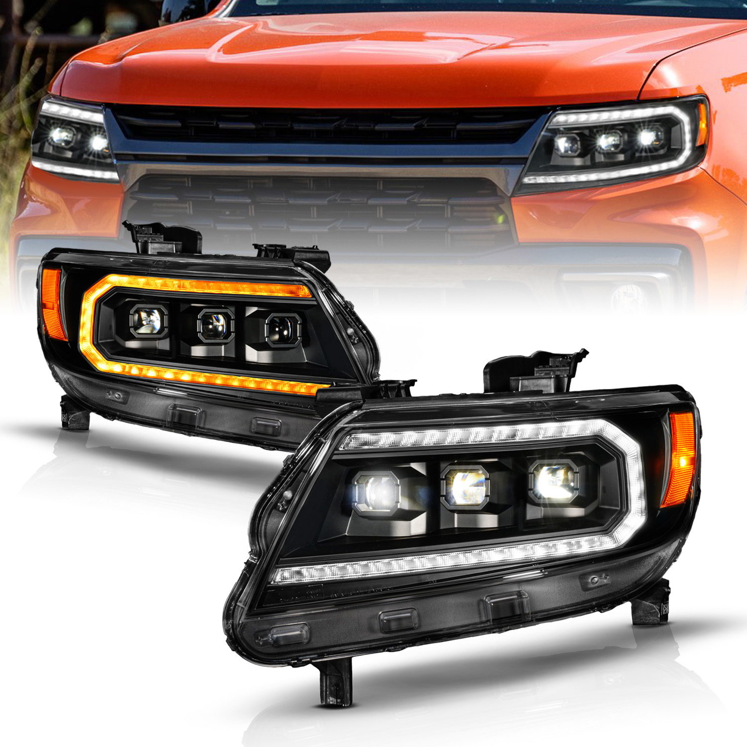 ANZO USA LED Projector Headlight for Chevrolet Colorado