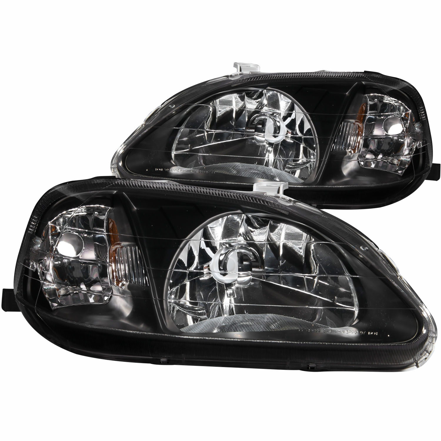 Crystal Headlight Set for Honda Civic (1999-2000), ANZO USA 121070