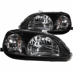 Crystal Headlight Set for Honda Civic (1999-2000), ANZO USA 121070