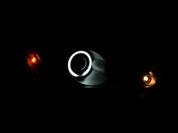 Projector Headlight Set with Halo for Mitsubishi Lancer, view 2, ANZO USA 121102