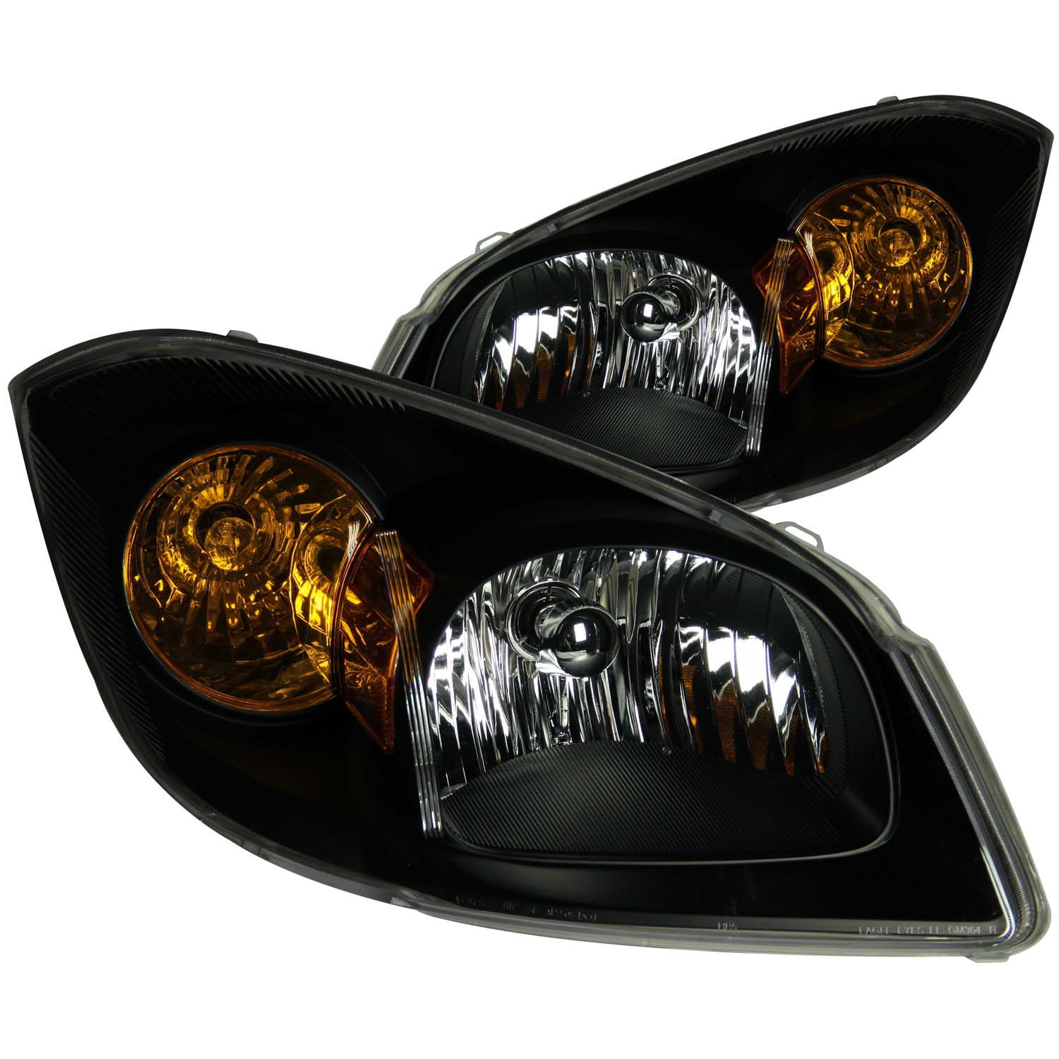 ANZO USA Crystal Headlight Set for Chevrolet Cobalt & Pontiac G5