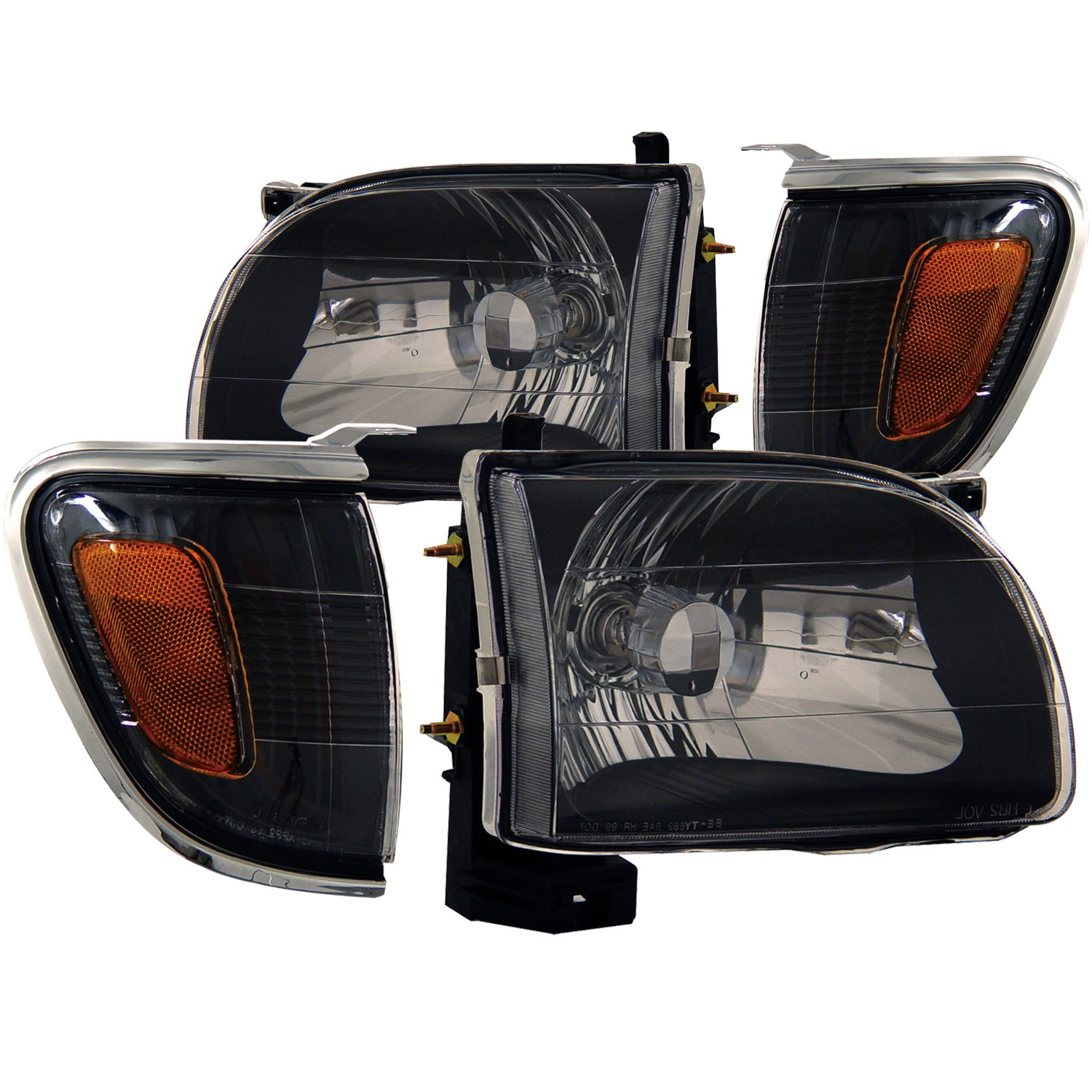 ANZO USA Crystal Headlight Set for Toyota Tacoma
