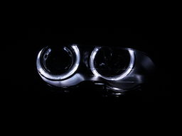Projector Headlight Set with Halo for BMW 3 Series, view 2, ANZO USA 121269