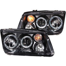 Projector Headlight Set with Halo for Volkswagen Jetta, ANZO USA 121369