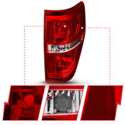 Tail Lights for Ford F-150 (2009-2014), view 3, ANZO USA 311299