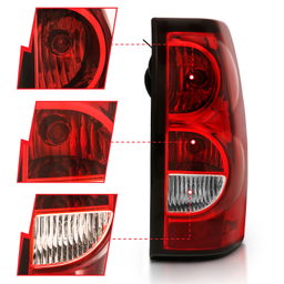 Tail Light Assembly for Chevrolet Silverado (2003-2007), view 3, ANZO USA 311302