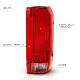 Tail Light Assembly for Ford Bronco & F-Series (1992-1997), view 3, ANZO USA 311306