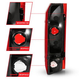 Tail Light Assembly for Ford Bronco & F-Series (1992-1997), view 4, ANZO USA 311306