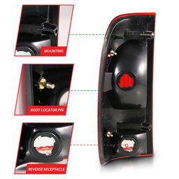 Tail Light Assembly for Ford F-150 & Super Duty (1997-2007), view 5, ANZO USA 311307